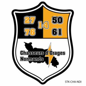Sticker "Chasseurs d'Orages Normands" Normandie